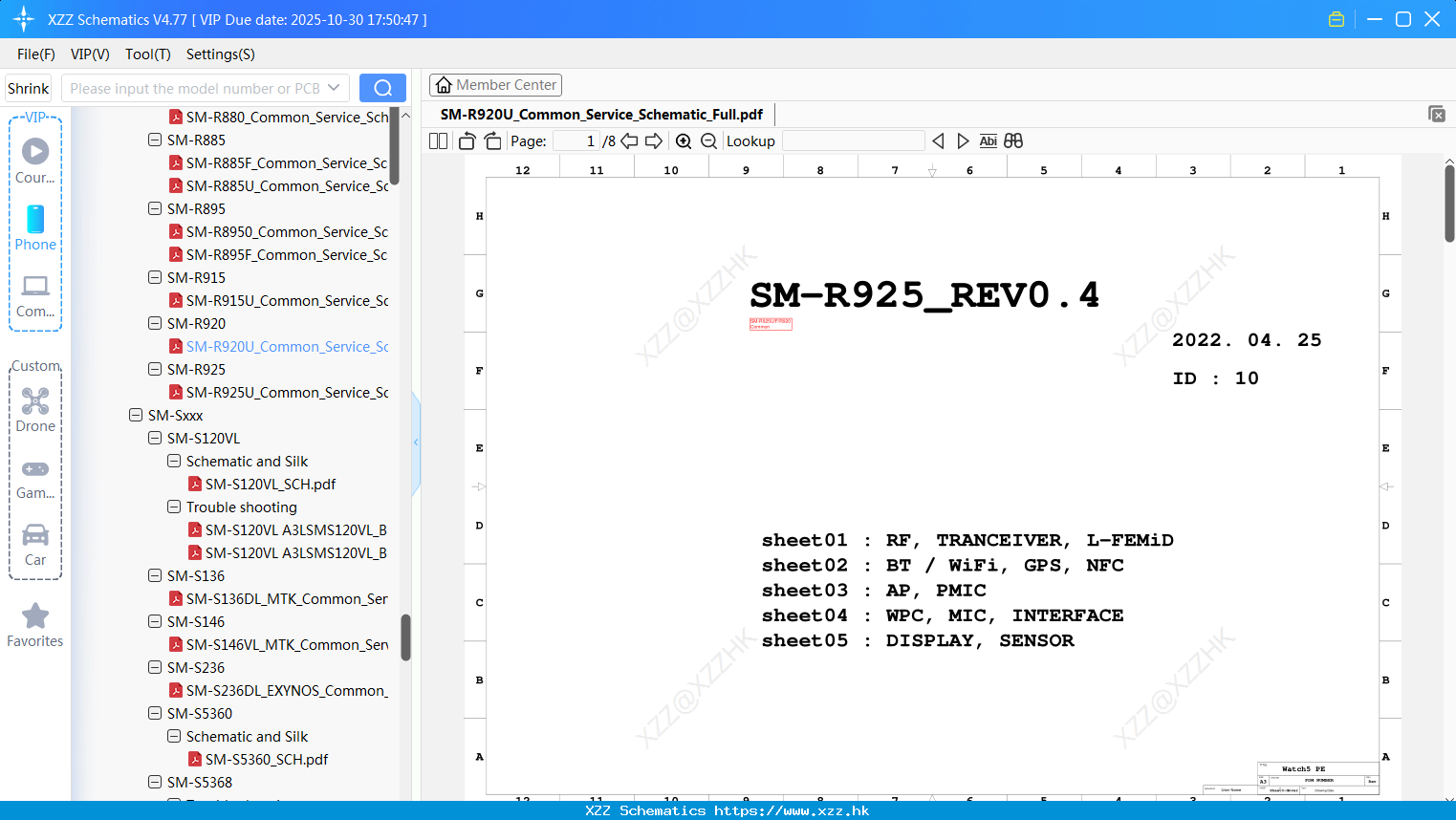 Samsung SM-R920U_Common_Service_Schematic_Full